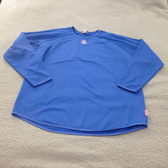 Majestic Other - Chicago Cubs Therma Base Shirt Mens 2XL Blue Majestic Thermal Fleece MLB